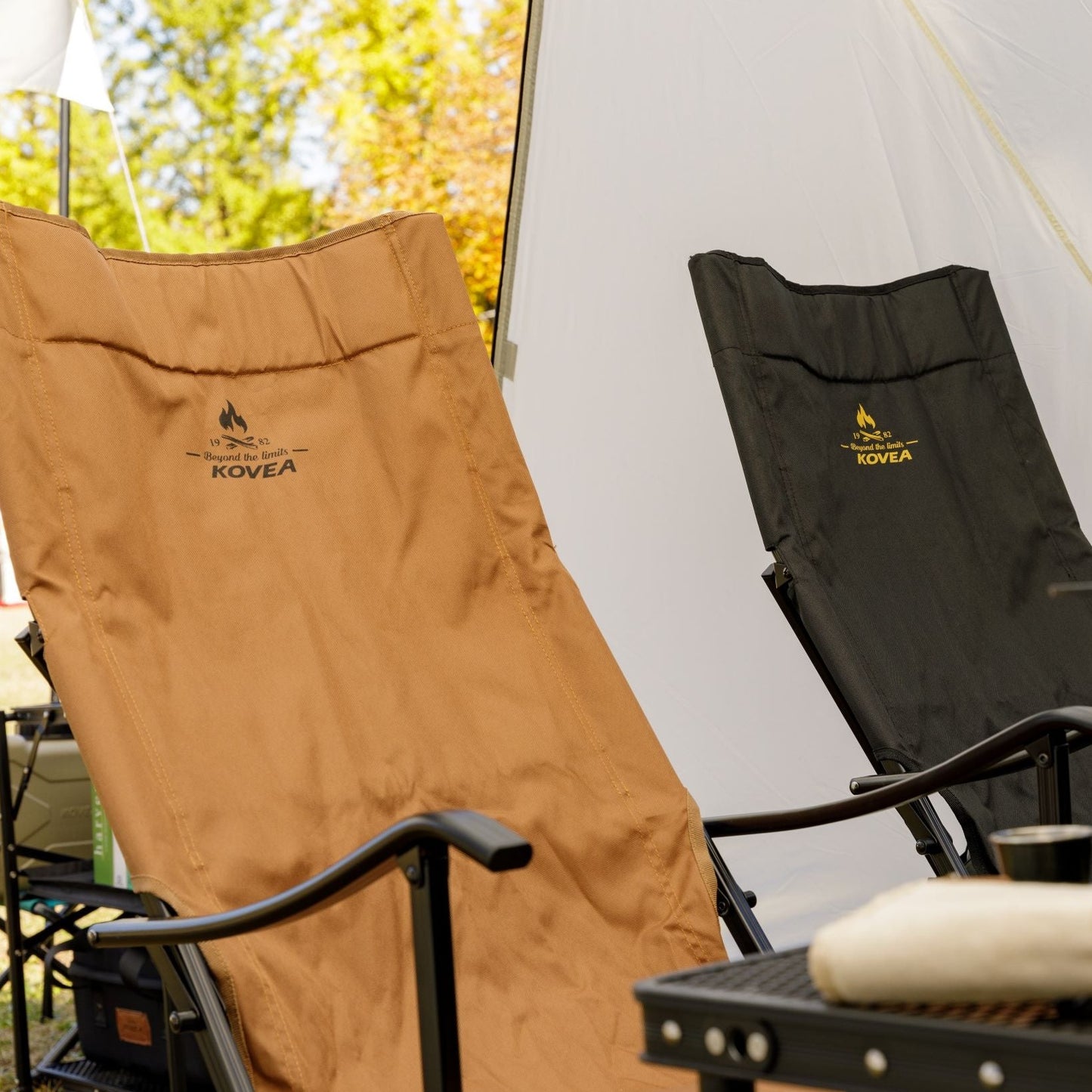 RELAX LONG CHAIR (GOLDEN BROWN) - Kovea Camping Chair